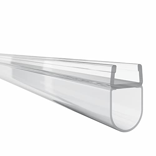 KRAUS Premium Duschdichtung DD-70 Duschtürdichtung für exakt 8mm Glasstärke à 2000mm in transparenter Optik Duschdichtungen für Duschtüren & Duschkabinen Dichtungen vom Profi von K Kraus Glasbeschläge