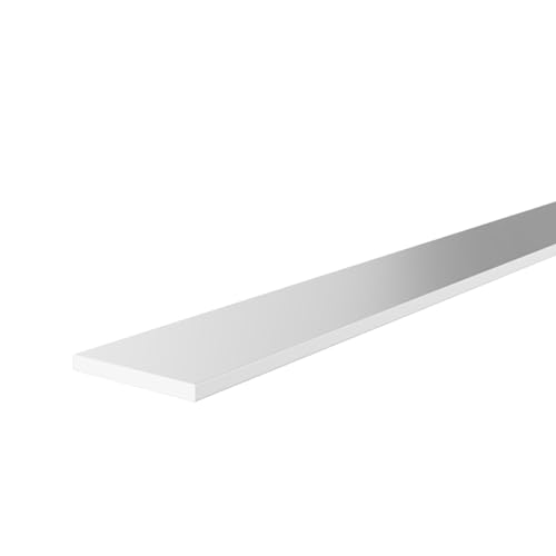 KRAUS Flach-Profil Aluminium 20x2 mm mit 2m Länge & Optik Silbereloxiert von K Kraus Glasbeschläge