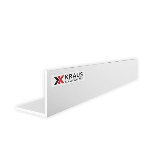 KRAUS L Profil Aluminium 30x30mm mit 1m Länge & Optik Aluminium Roh von K Kraus Glasbeschläge