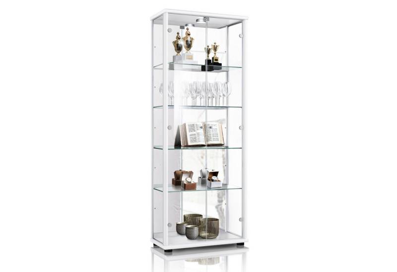 K-Möbel Glasvitrine C1084 (Glasvitrine (176x67x33 cm) mit 2 Glastüren) Glasvitrine stehend von K-Möbel