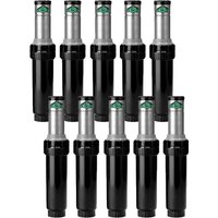 K Rain - 10 Stück Bewässerungssprenger Rostfrei K-Rain ProSport 1'' Reichweite von 13 bis 23 m Einstellbarer Winkel-Sprenger Sek von K RAIN