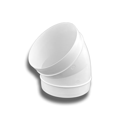 K-TECH-PRO 45° Bogen PVC rund Lüftung Abluft Zuluft System Ø 150 von K-TECH-PRO