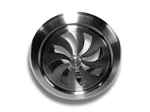 K-TECH-PRO Edelstahl Lüftungsrosette Lüftungsgitter verschließbar verstellbar System Ø 100 von K-TECH-PRO