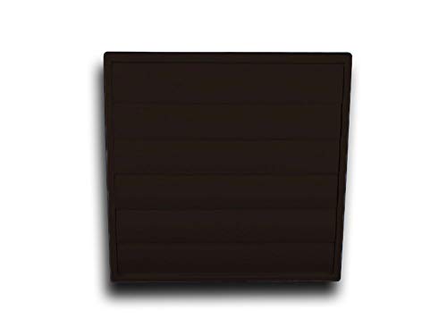 K-TECH-PRO Lüftungsgitter Abschlussgitter ABS Insektenschutz mit Flansch selbstschließend Farbe braun, Größe Ø150 250x250mm von K-TECH-PRO