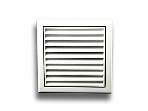 K-TECH-PRO Lüftungsgitter Abschlussgitter ABS Insektenschutz ohne Flansch Größe 186x186mm von K-TECH-PRO