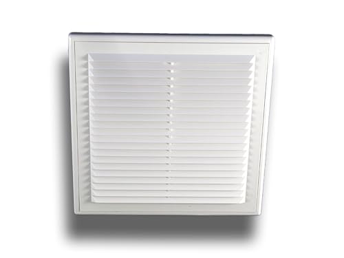 K-TECH-PRO Lüftungsgitter Abschlussgitter ABS Insektenschutz ohne Flansch Größe 204x204mm von K-TECH-PRO