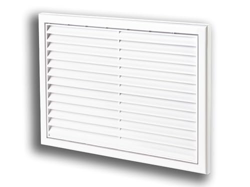 K-TECH-PRO Lüftungsgitter Abschlussgitter ABS Insektenschutz ohne Flansch Größe 299x221mm von K-TECH-PRO