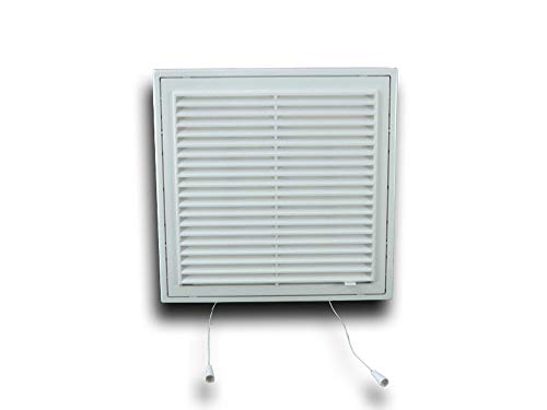 K-TECH-PRO Lüftungsgitter Abschlussgitter ABS Insektenschutz ohne Flansch verschließbar Größe 250x250mm von K-TECH-PRO