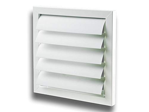 K-TECH-PRO Lüftungsgitter Wetterschutzgitter Abluftgitter Aufputz mit Lamellen selbstschließend Größe 805x805mm von K-TECH-PRO