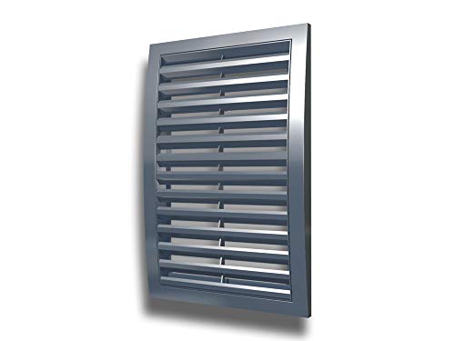 K-TECH-PRO Lüftungsgitter Wetterschutzgitter Modell D-RU Größe 250x250mm, Farbe grau von K-TECH-PRO