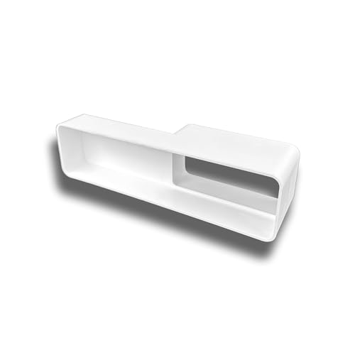 K-TECH-PRO Reduzierung Reduzierverbinder Reduzierstück Reduktion Rohr Übergang flach Abluft Zuluft Lüftung System 125 (220 * 55) auf 100 (110x55) von K-TECH-PRO