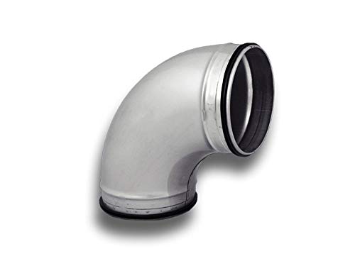 K-TECH-PRO Wickelfalz 90° Bogen Knie mit Lippendichtung System Ø 125 von K-TECH-PRO