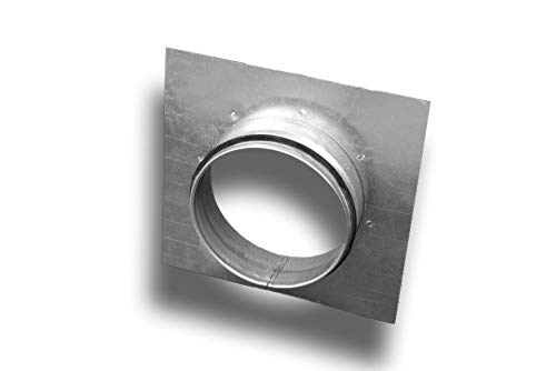 K-TECH-PRO Wickelfalz Wandplatte mit Flansch u. Lippendichtung System Ø 125 von K-TECH-PRO