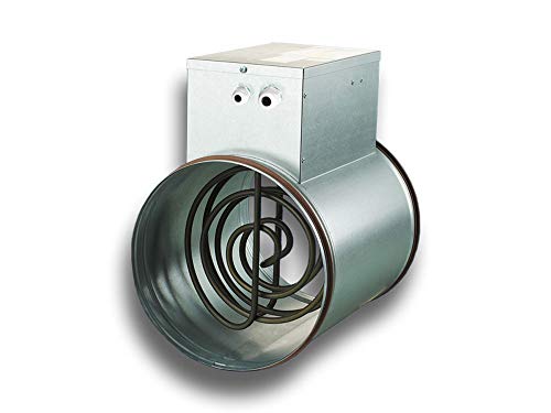 elektrisches Heizregister Heizgerät für Rundrohrsysteme Wickelfalzrohr Typ 250-9,0-3 von K-TECH-PRO