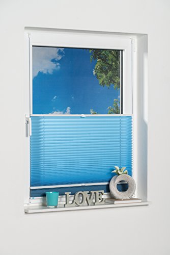 K-home Klemmfix-Doppelplissee 2-in-1 Lichtschutz mit Verdunklung 70 x 210 (B x L) hellblau / blau K-home Klemmfix-Doppelplissee 2-in-1 Lichtschutz mit Verdunklung 70 x 210 (B x L) hellblau / blau von Khome