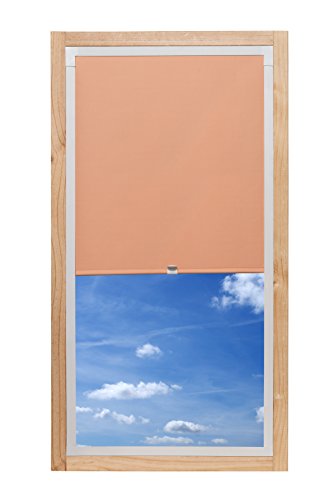 K-home 70-001 Dachfensterrollo Individuell, Stoff, apricot, 37 x 90 cm (B x L) von Khome