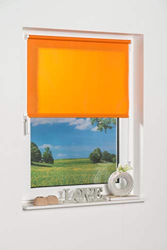 K-home 541831-2 Klemmfix-Minirollo, Orange Tageslicht 50 x 150 (B x L) von Khome
