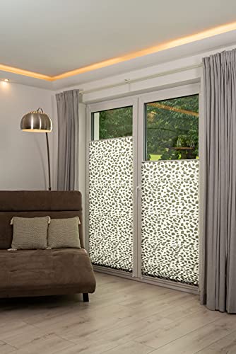 Khome K-Home Klemmfix-Plissee, Polyester, Steingrau Bedruckt, 40 x 130 cm von Khome