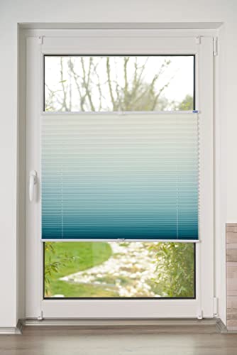 K-home Plissee Farbverlauf, Polyester, Petrol, B40 x H210 cm K-home Plissee Farbverlauf, Polyester, Petrol, B40 x H210 cm von Khome