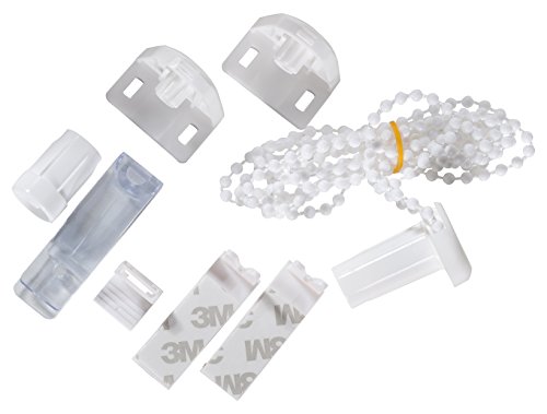 K-home Klemmträger und Zubehör Montage-Set für Klemmfix Minirollo, Plastik, weiß, 5 x 1,5 x 3,5 cm von Khome