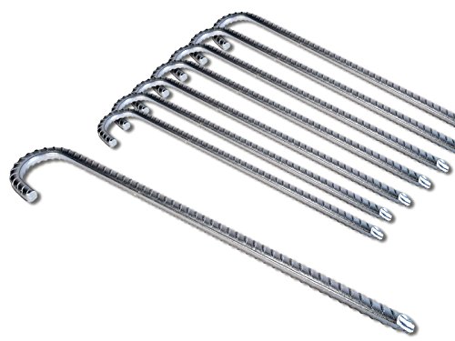 Bodenanker XL Heringe 60cm Silber -K&B Vertrieb- Erdnagel Erdanker Erdspieß Bauanker Nagel Zelt Zelthering 311 Ø 12mm - 8 Stück Bodenanker XL Heringe 60cm Silber -K&B Vertrieb- Erdnagel Erdanker Erdspieß Bauanker Nagel Zelt Zelthering 311 Ø 12mm - 8 Stück von K&B Vertrieb