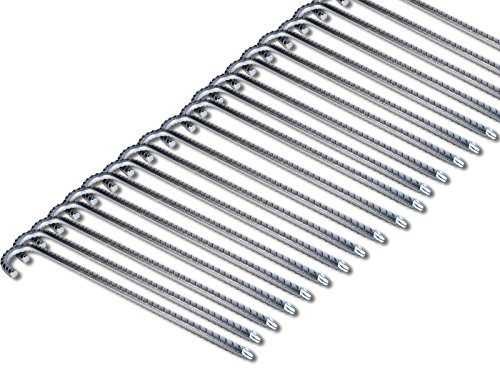 Bodenanker XL Heringe 50cm Silber -K&B Vertrieb- Erdnagel Erdanker Erdspieß Bauanker Nagel Zelt Zelthering 628 Ø 12mm (25 Stück) von K&B Vertrieb