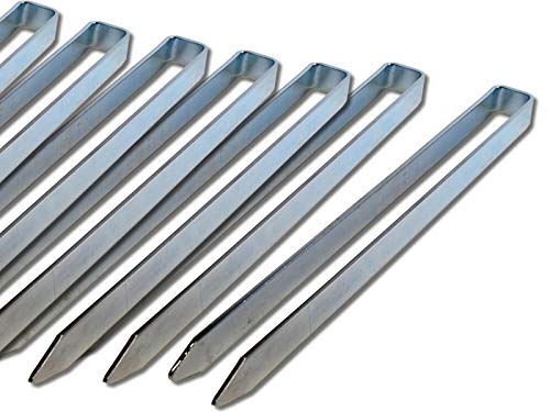 Bodenanker für Rosenbogen -K&B Vertrieb- Heringe 40cm Erdnagel Erdanker Erdspieß Bauanker Nagel Zelt Zelthering 318 (6 Stück) von K&B Vertrieb