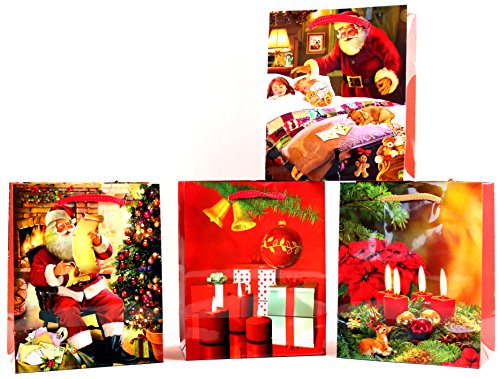 K&B Vertrieb Geschenktüten Mini Weihnachten Geschenktasche Geschenkbeutel Weihnachtsbeutel 820 (576 Stück) von K&B Vertrieb