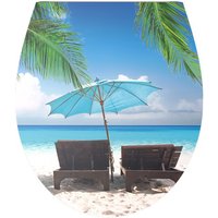 Duschwell Duroplast WC-Sitz Carving Printing - Beach von K&H Sanitary