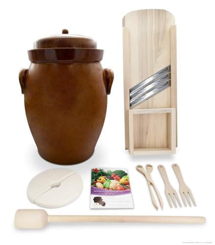 K&K Gärtopf-Set [Form 2] mit umfangreichem Zubehör in unterschiedlichen Größen (26 Liter) von K&K Keramik