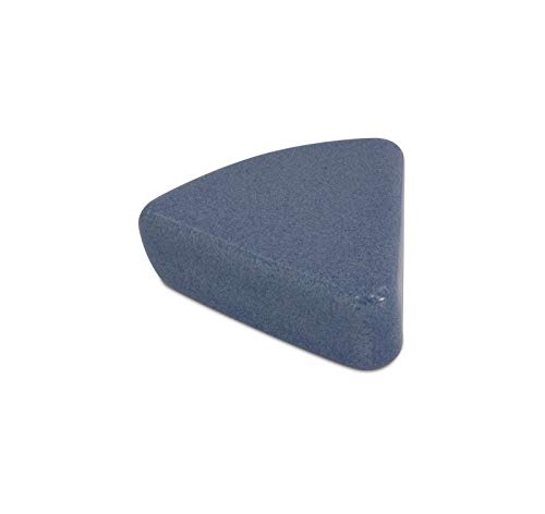 K&K Keramik Unterlegfüße für Blumentöpfe dreieckig 7x8 cm frostsicher (blau-geflammt) von K&K Keramik