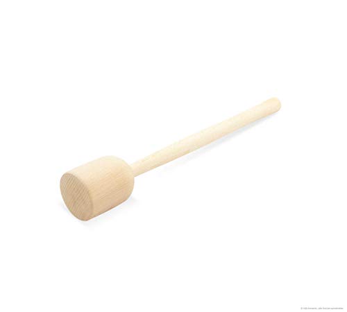 K&K 40 x 5,8 cm Krautstampfer für Sauerkraut im Gärtopf, Kartoffel - Stampfer für Kartoffeln, Gemüse, Obst, antibakteriell, kratzfrei, natürliches unbehandeltes Holz: Buche von K&K Keramik