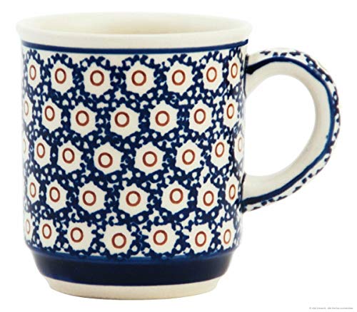 Original Bunzlauer Keramik Kaffeebecher 250ml Retro-Dekor 4 Kaffeetasse Teepott Teetasse von K&K Keramik