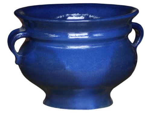 Pflanzkübel Antares, 70x60x50 cm, blau, aus frostbeständiger Steinzeug-Keramik von K&K Keramik