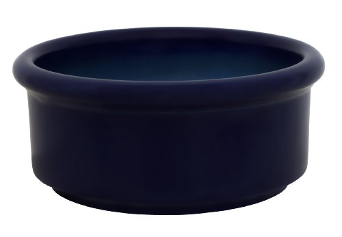 großer Hundenapf 3 Liter aus hochwertiger robuster Keramik 25x11 cm Fressnapf Futternapf Futterschale Napf (blau) von K&K Keramik