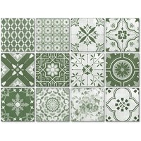 K&L Wall Art Fliesenaufkleber »Blumen-Ornamente Boho«, selbstklebend von K&L WALL ART