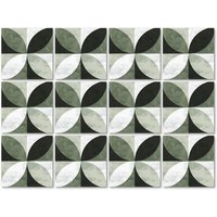 K&L Wall Art Fliesenaufkleber »Kreis-Blumen«, selbstklebend von K&L WALL ART