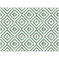 K&L Wall Art Fliesenaufkleber »Quadrate diagonal«, selbstklebend von K&L WALL ART