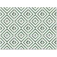 K&L Wall Art Fliesenaufkleber »Quadrate diagonal«, selbstklebend von K&L WALL ART