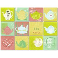 K&L Wall Art Fliesenaufkleber »Tea-Time«, selbstklebend von K&L WALL ART