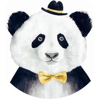 K&L Wall Art Vliestapete »Runde Vliestapete«, Pandabär Panda Teddy Bär, mehrfarbig, matt - bunt von K&L WALL ART