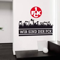 Wir sind der fck Kaiserslautern mit Logo 40x40cm Wandtattoo Fußball Wandbild Küche von 1.FC KAISERSLAUTERN