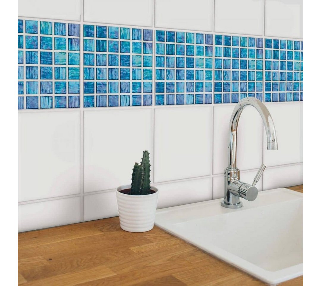 K&L Wall Art Fliesenaufkleber selbstklebend Klebefliese Sticker Glas Mosaik Candy Optik von K&L Wall Art