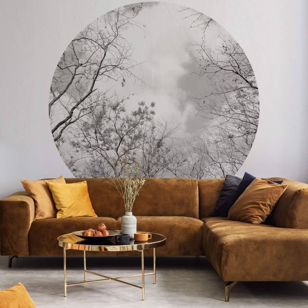 K&L Wall Art Fototapete »Runde Fototapete Baumkronen im Himmel Tapete Natur Vliestapete Wandbild«, Baumkrone K&L Wall Art Fototapete »Runde Fototapete Baumkronen im Himmel Tapete Natur Vliestapete Wandbild«, Baumkrone von K&L Wall Art