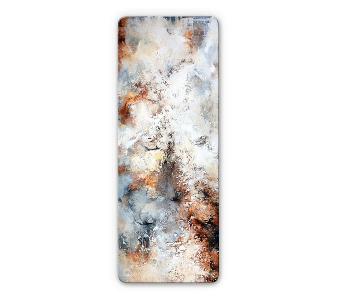 K&L Wall Art Glasbild Glasbild Öl Kunstdruck Patina Kupfer Metall Fedrau, Glasposter Wohnzimmer modern von K&L Wall Art