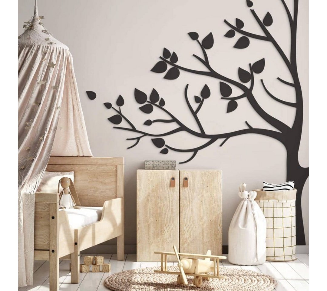 K&L Wall Art Holzbild Lebensbaum Kinderzimmer Boho Deko Baum des Lebens, (Holzposter mehrteilig), Holz Wandbild XXL von K&L Wall Art