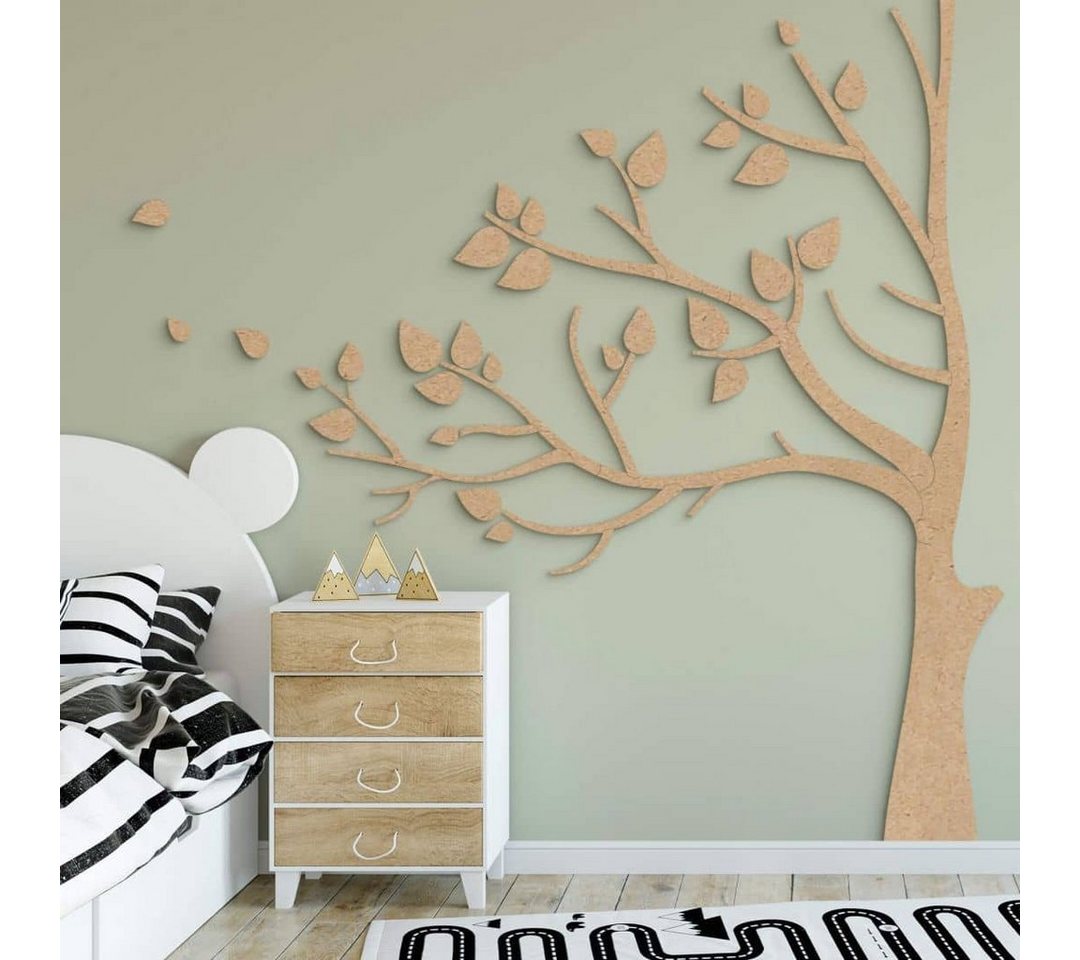 K&L Wall Art Holzbild Lebensbaum Kinderzimmer Boho Deko Baum des Lebens, (Holzposter mehrteilig), Holz Wandbild XXL von K&L Wall Art