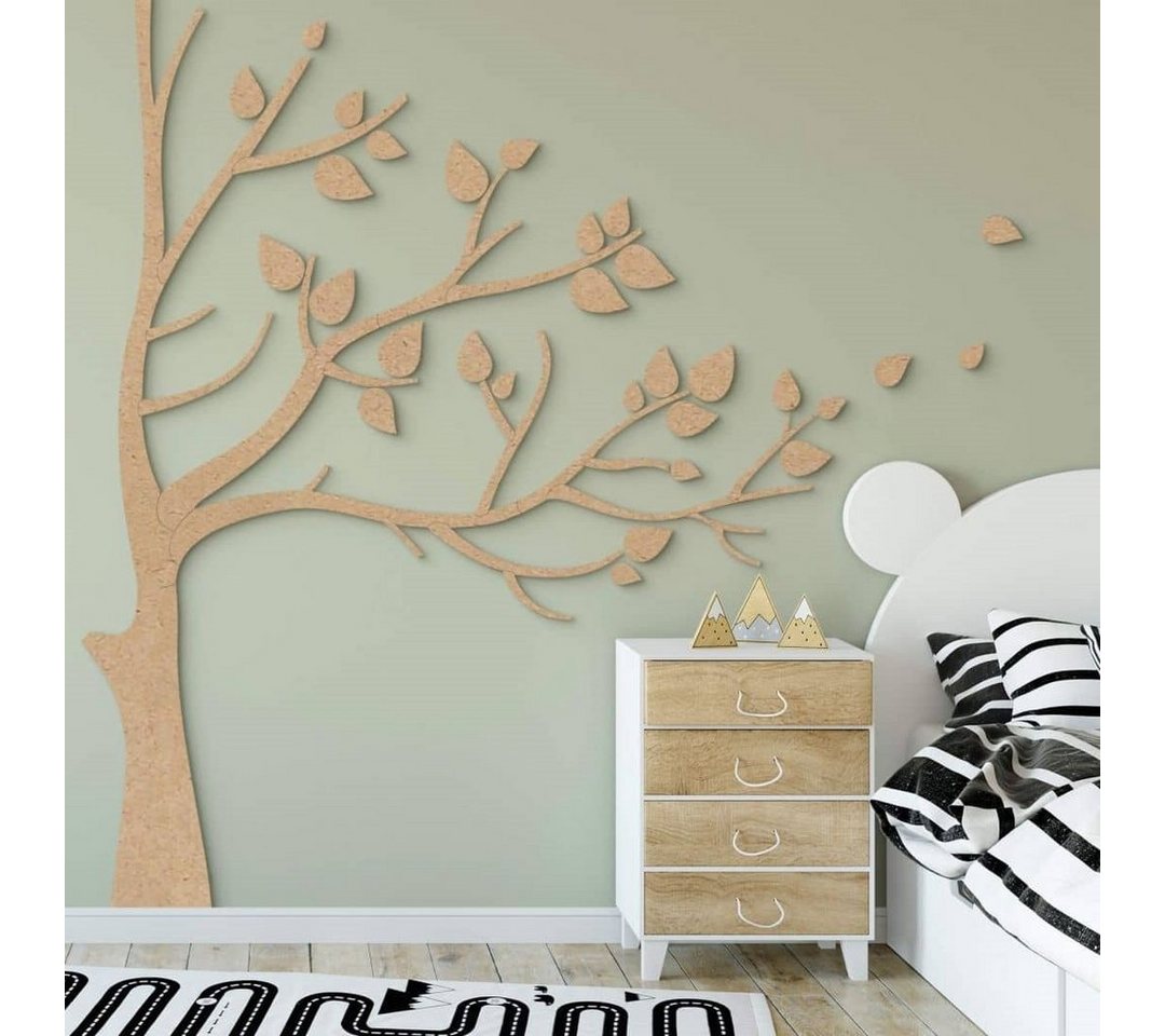 K&L Wall Art Holzbild Lebensbaum Kinderzimmer Boho Deko Baum des Lebens, (Holzposter mehrteilig), Holz Wandbild XXL von K&L Wall Art