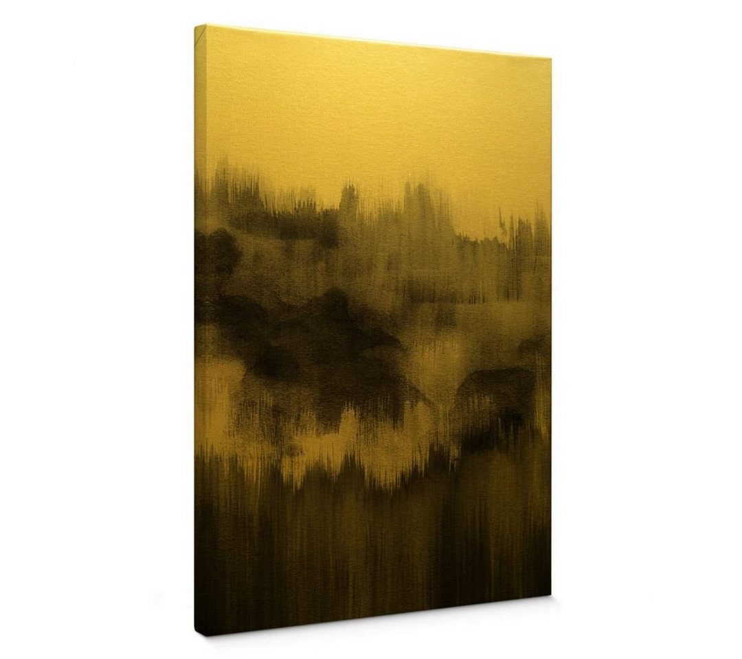 K&L Wall Art Leinwandbild Vintage Gold Leinwandbild Nouveauprints Wasserfarben Pinsel, handmade Wohnzimmer Wandbild von K&L Wall Art