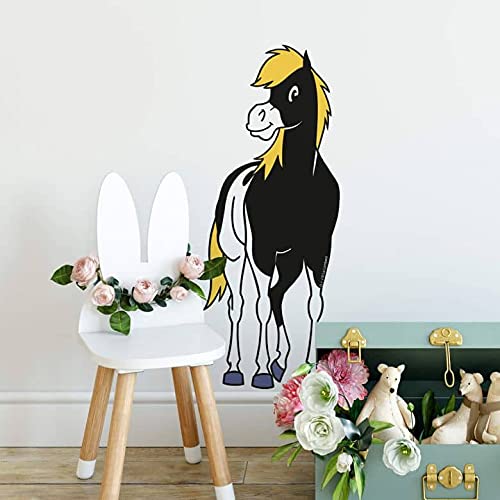 K&L Wall Art Pferde Wandtattoo Kinderserie Indianer Yakari und Pony Kleiner Donner Klebebild Wandsticker selbstklebend 12x30 cm von K&L Wall Art